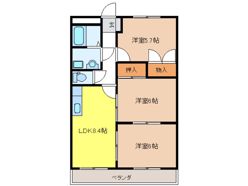 間取図 ロイヤルツイン