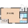 メディアⅠ 1Rの間取り