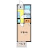 セピアコート 1Kの間取り