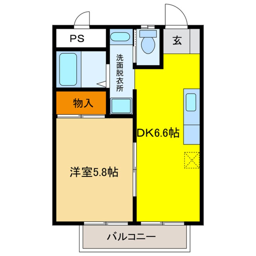 間取図 アクティヴハイツ