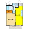 アクティヴハイツ 1DKの間取り