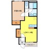 メゾンセレストＡ棟 1LDKの間取り