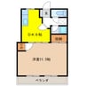 桜通コーポ 1DKの間取り