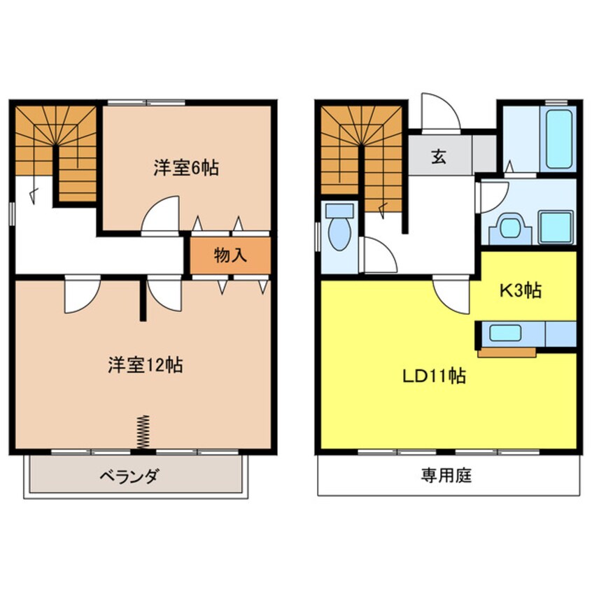 間取図 メゾンときⅢ