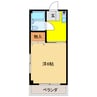 エクセランス岐阜西 1Kの間取り
