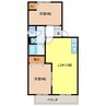 ファミーユ高桑 2LDKの間取り