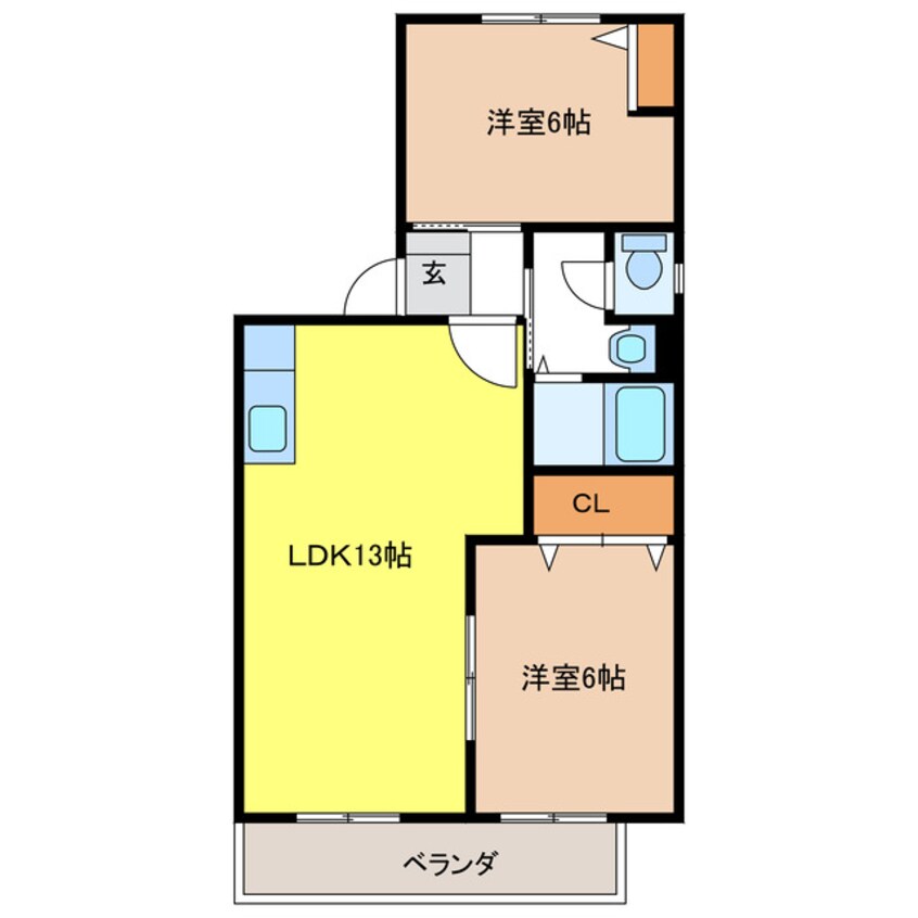 間取図 ファミーユ高桑