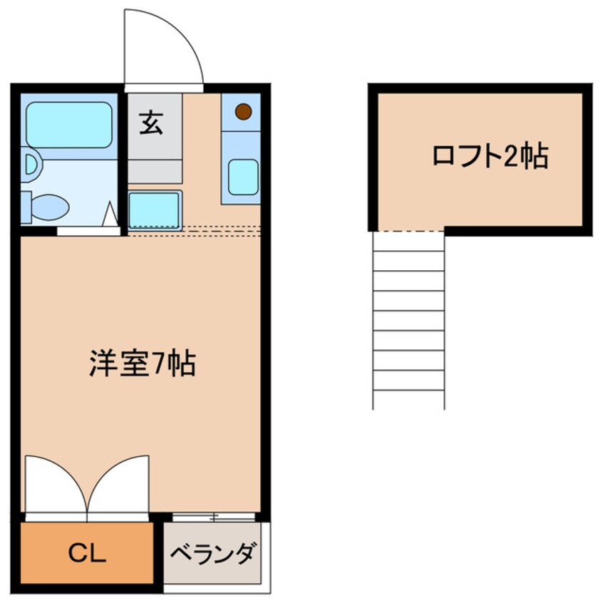 間取図 KANAハイツ93