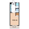べレッツァ岐阜 1Rの間取り