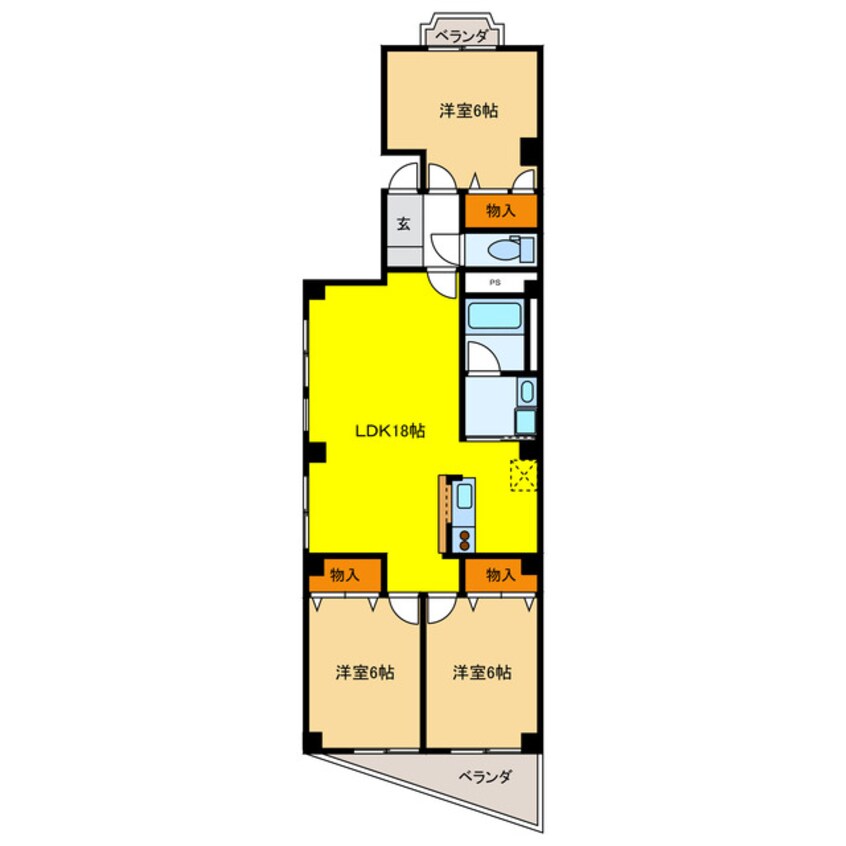間取図 レジデンス35