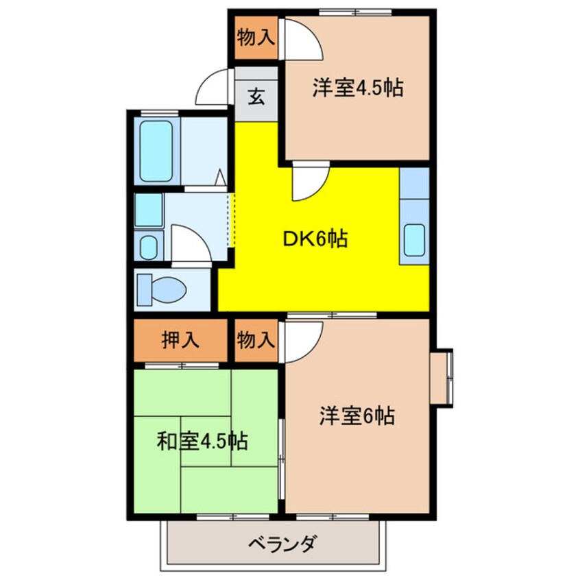 間取図 メゾン今嶺Ａ