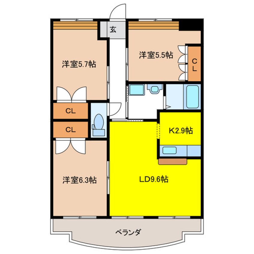 間取図 ヴィラ　フローレンス