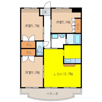 間取図 ヴィラ　フローレンス