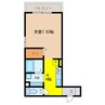 Alluge岐阜（アリュージュ） 1Kの間取り