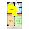 マンションササキ 2DKの間取り