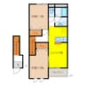 Ｃａｌｍ－Ｅ 2DKの間取り
