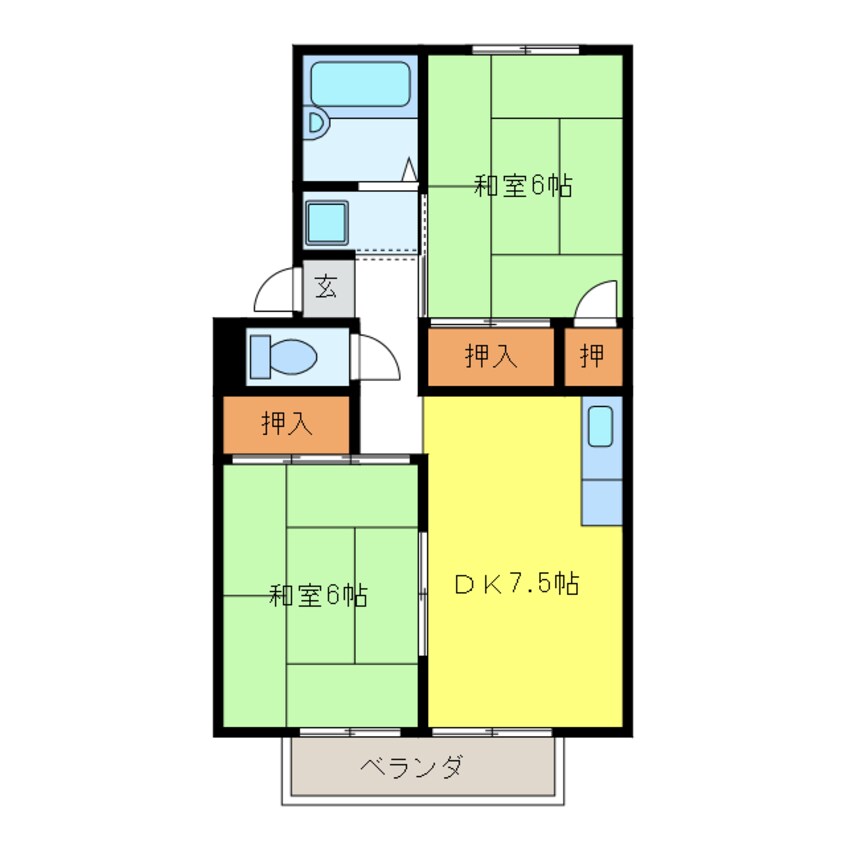 間取図 プレジール上松