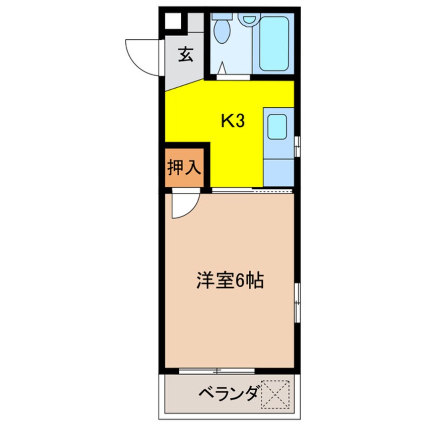 間取図 コーポ清水