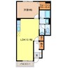 アップアイランドＳ 1LDKの間取り