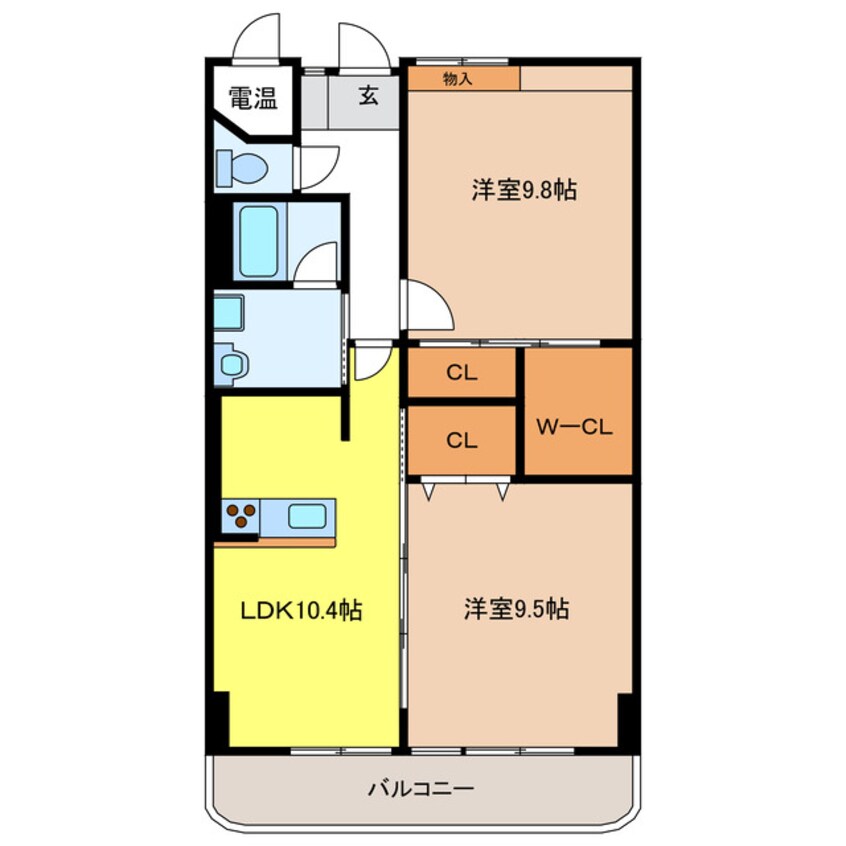 間取図 クリスタルパレス