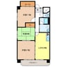 クリスタルパレス 3LDKの間取り