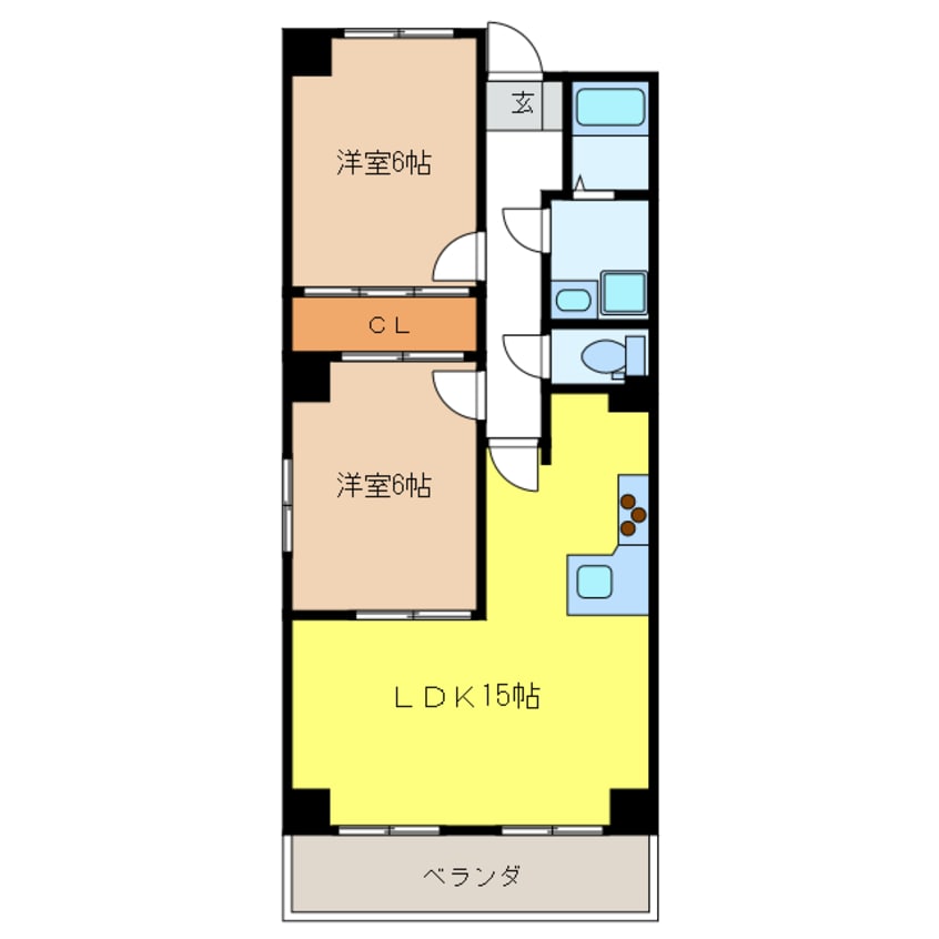 間取図 レジデンスヨシヤマ