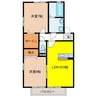 Wisteria 2LDKの間取り