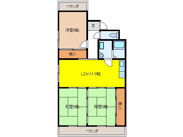 間取り図 福寿ハイツ