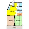 ピュア１０ 2DKの間取り