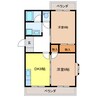 レジデンス　アルタイル 2DKの間取り