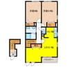 ファミーユ大菅Ⅱ 2LDKの間取り