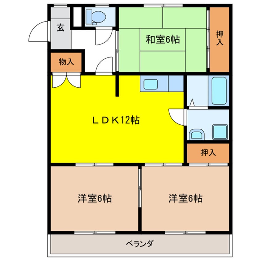間取図 メゾン・ブランシュ