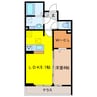 ザ・シティハウス白山 1LDKの間取り