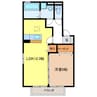 グリーンハイムⅡ 1LDKの間取り