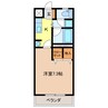 柳津パレス 1Kの間取り