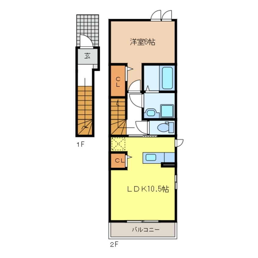 間取図 アピアチェーレＡ.Ⅱ
