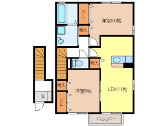 間取図 グランモア茜部