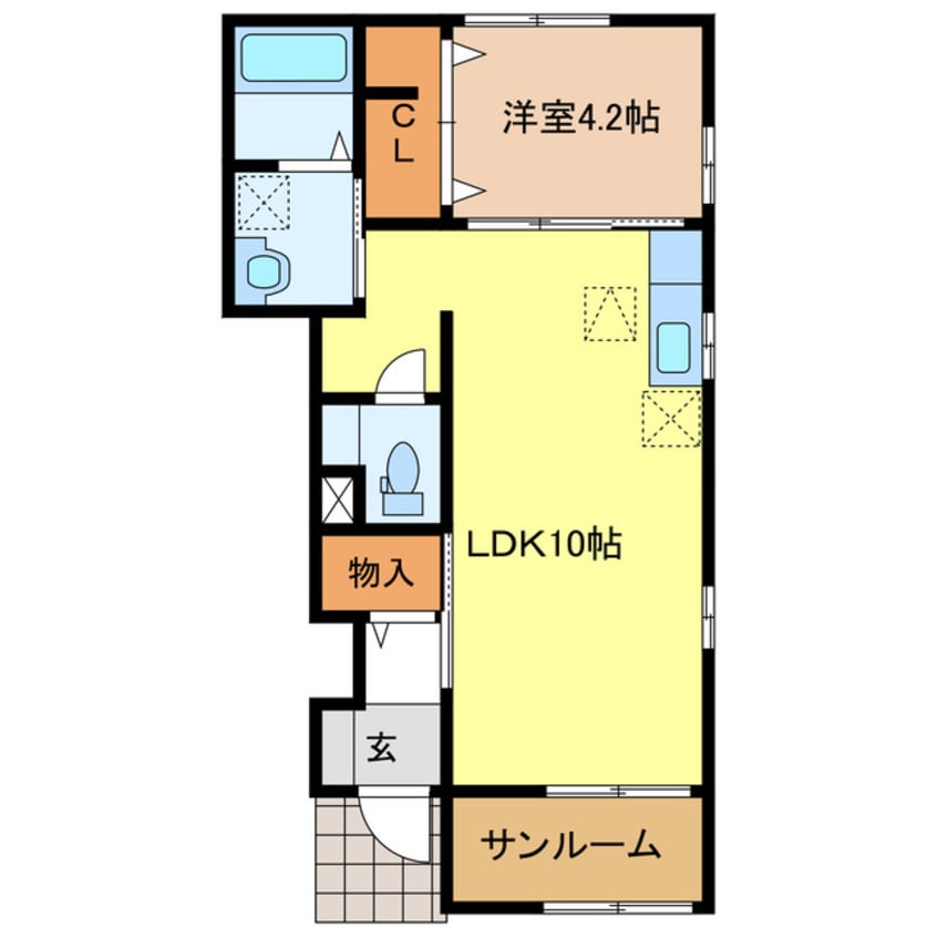 間取図 エスポワール宇佐南