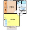 メゾンヴェール 1LDKの間取り