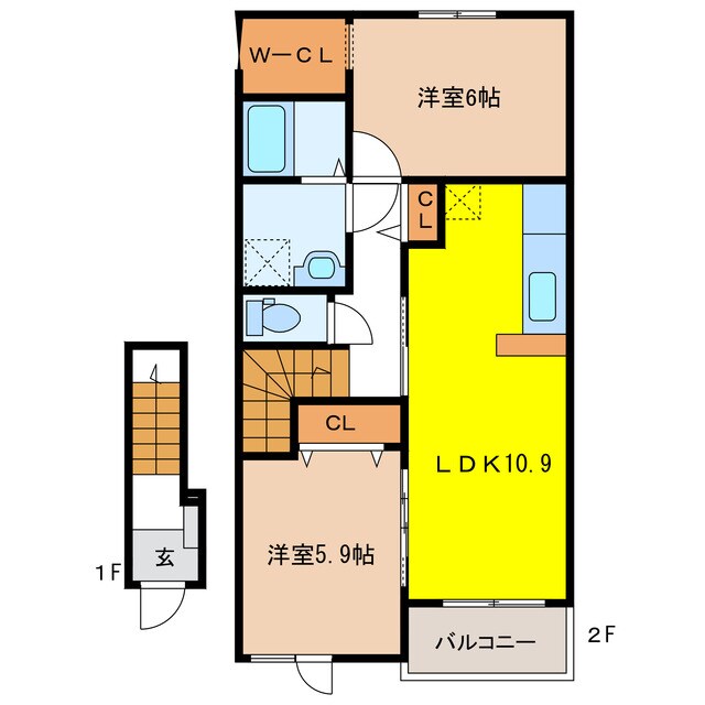 間取り図 コンフォート北鶉