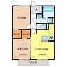ルーセント 2LDKの間取り