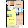 ルーセント 2LDKの間取り
