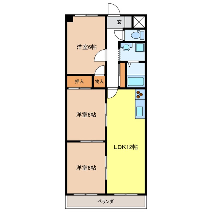 間取図 シェレナハイツ