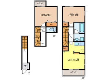 間取図 シャルム　ソレイユ