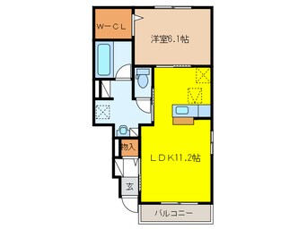 間取図 コンフォート西鶉Ⅱ