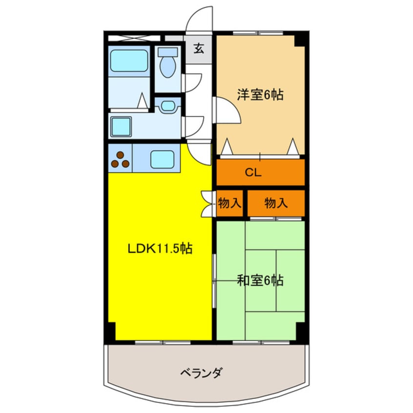 間取図 エクセランス高橋