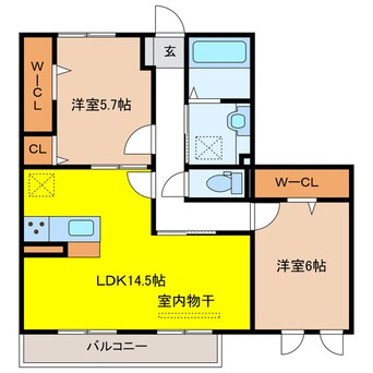間取図 Salt Valley CourtⅡ