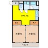 友厚ビル 2DKの間取り