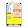 本郷マンション 2LDKの間取り