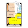 本郷マンション 2LDKの間取り